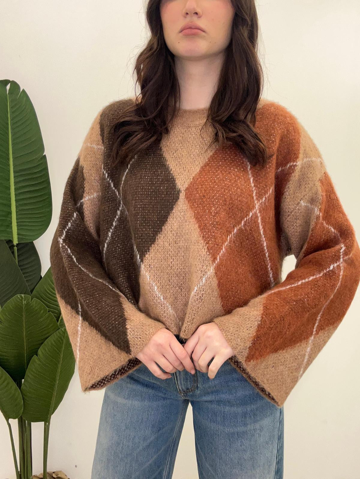 Haveone - Pull Rombi Jacquard