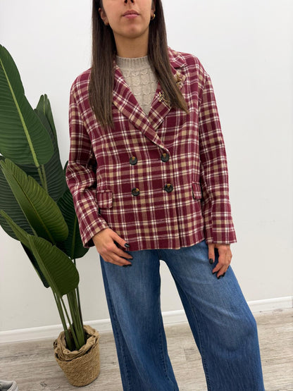 Haveone - Blazer Quadri Crop Spille