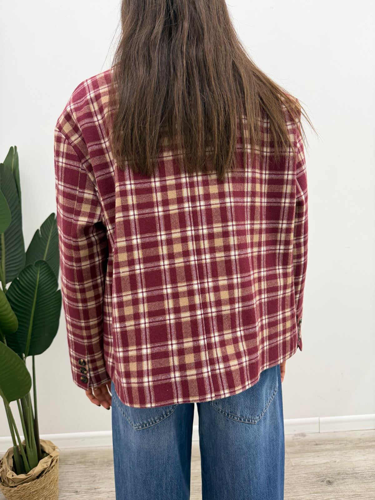 Haveone - Blazer Quadri Crop Spille