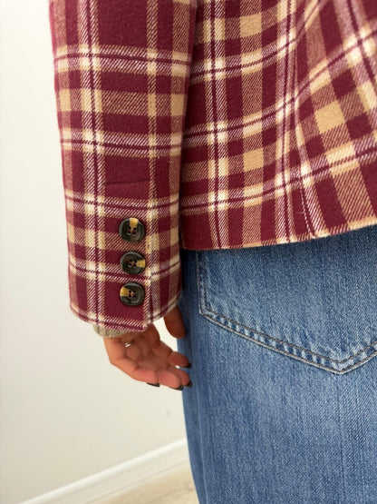 Haveone - Blazer Quadri Crop Spille