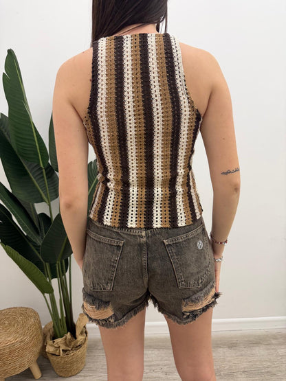 Haveone - Top Canotta Crochet