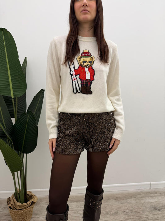 Haveone - Shorts Paillettes Moro
