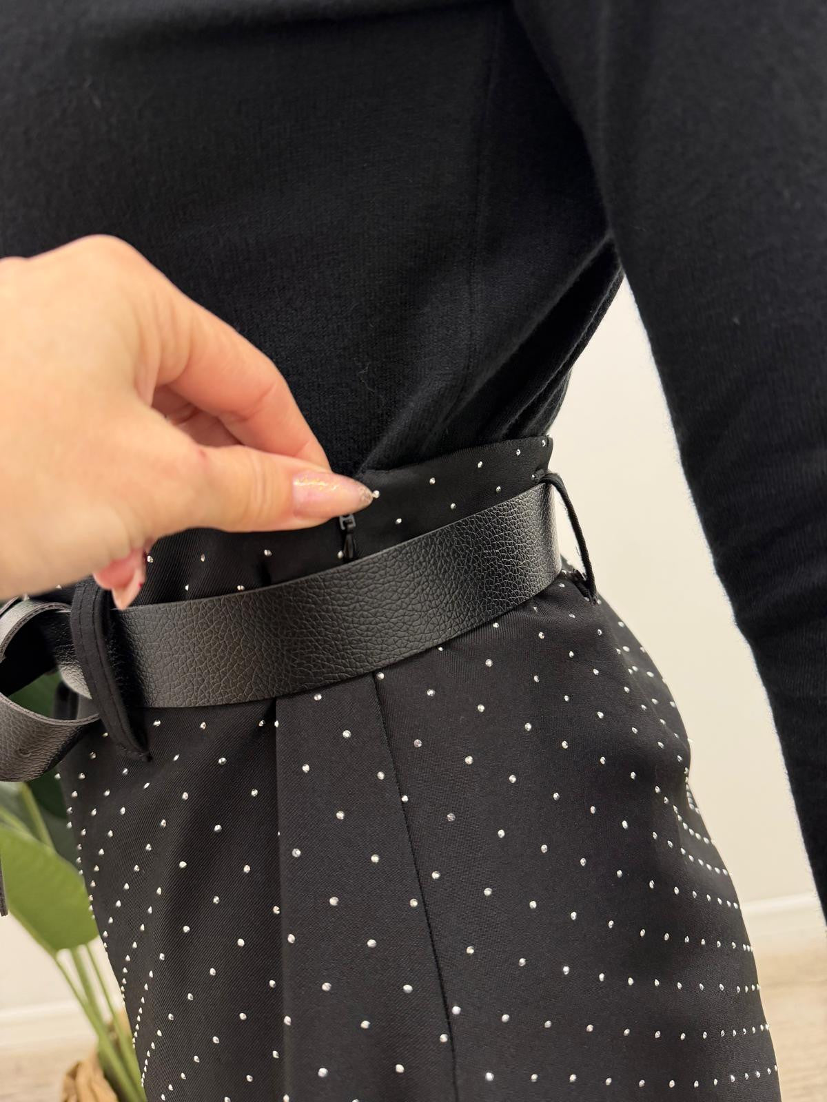 Haveone - Minigonna Strass Cintura