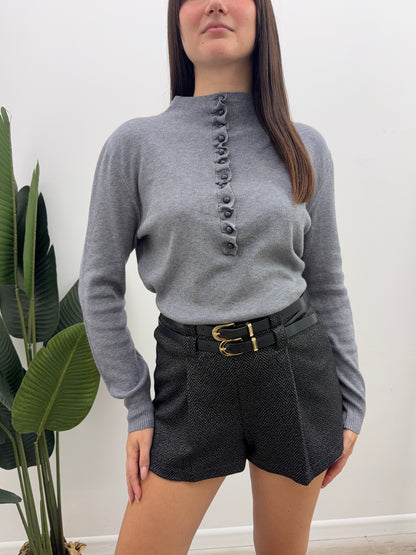 Haveone - Pull Bottoncini Rouches