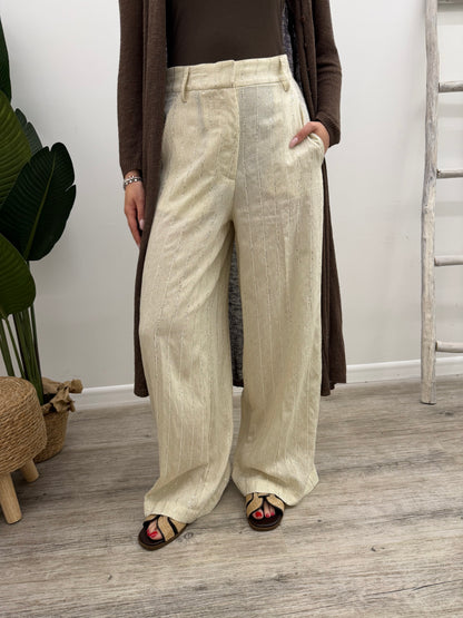 Tensione In - Pantalone Gessato Paillettes