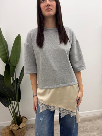 Haveone - Tshirt Pizzo Lingerie