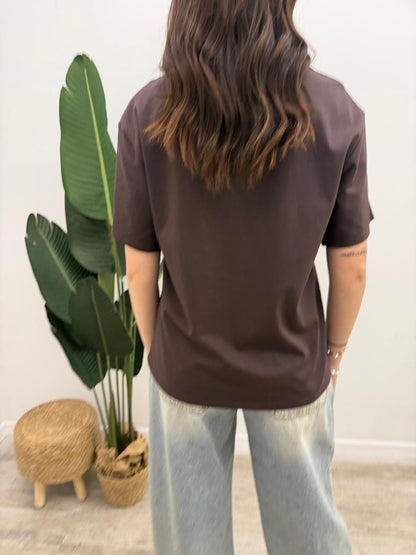 Susy Mix - Tshirt Taschino Paillettes