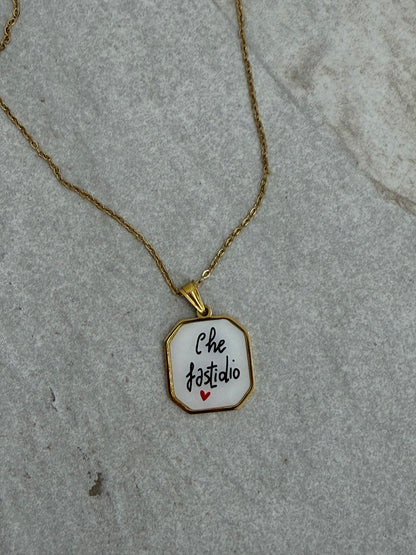 Haveone - Tshirt Collana Fastidio Nera