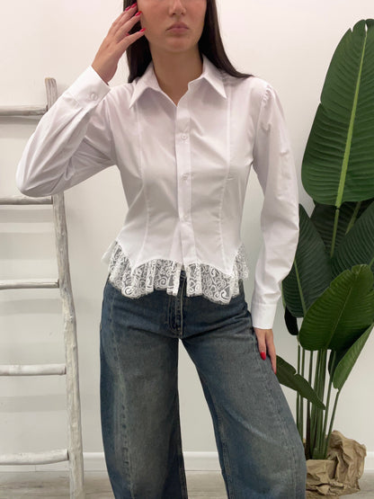 Haveone - Camicia Fondo Pizzo