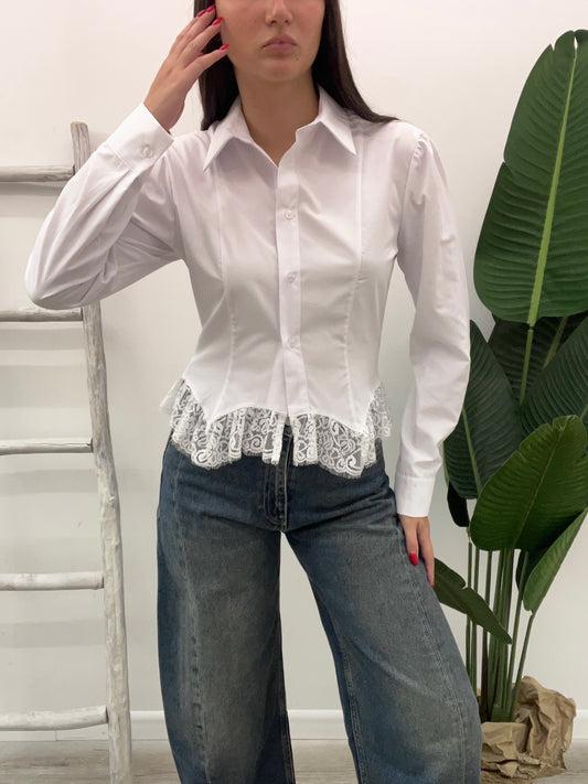 Haveone - Camicia Fondo Pizzo