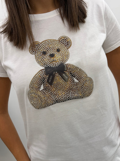 Vicolo  - Tshirt Teddy Strass