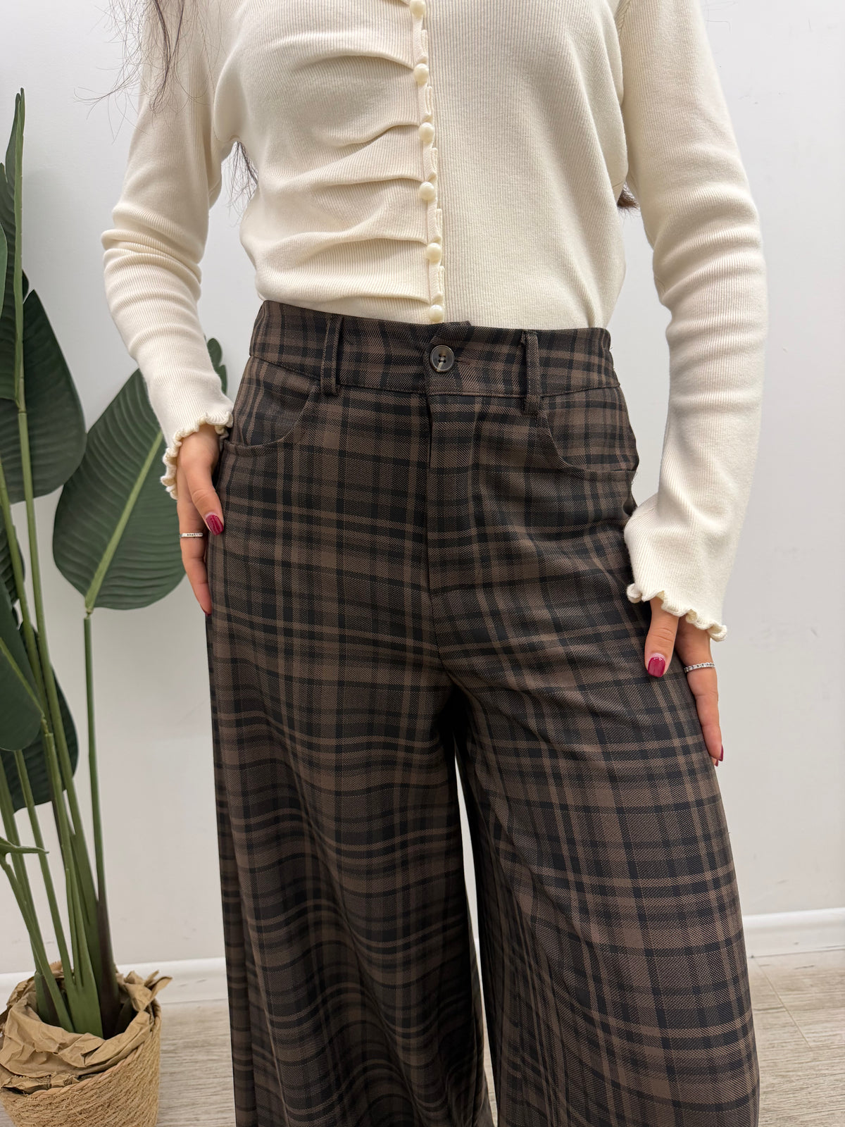 Susy Mix - Pantalone Palazzo Quadri