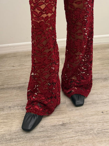 Haveone - Pantalone Pizzo Ricamo