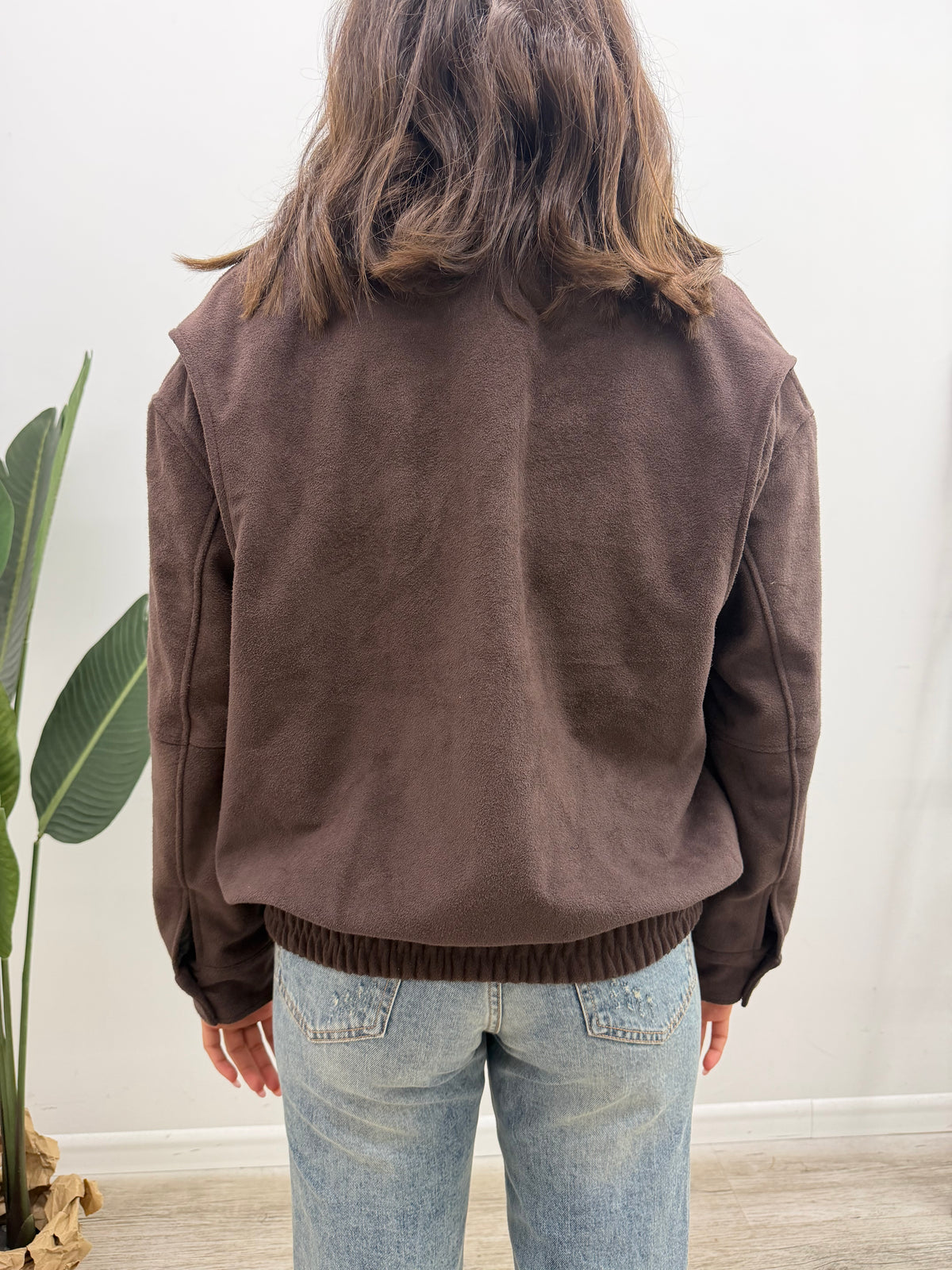 Haveone - Giacca Bomber Scamosciata