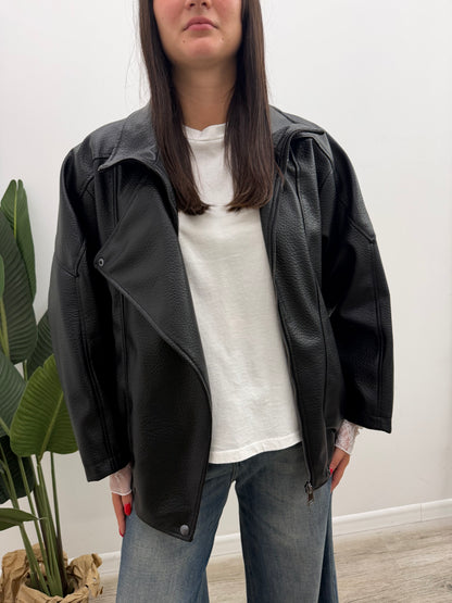 Haveone - Giubbotto Biker Ecopelle