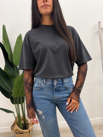 Susy Mix - Tshirt Manica Pizzo