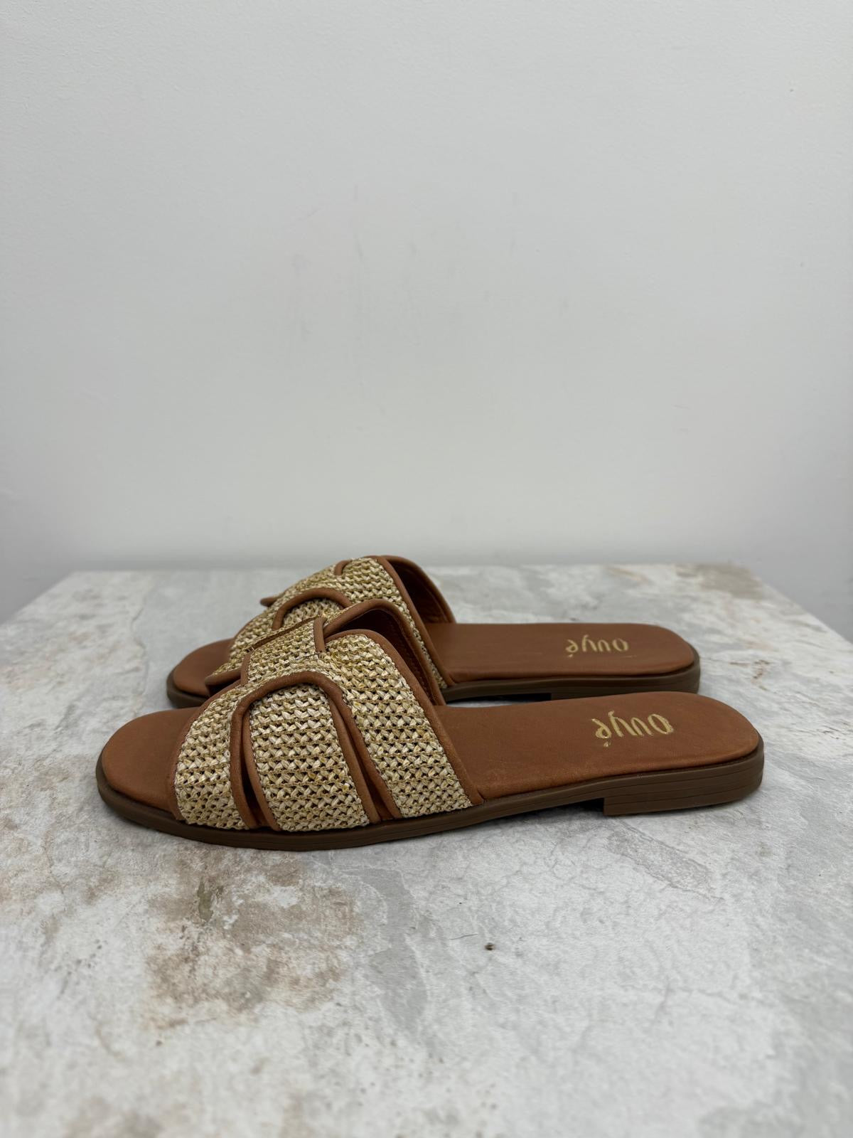 Ovyé - Ciabatta Flat Rafia