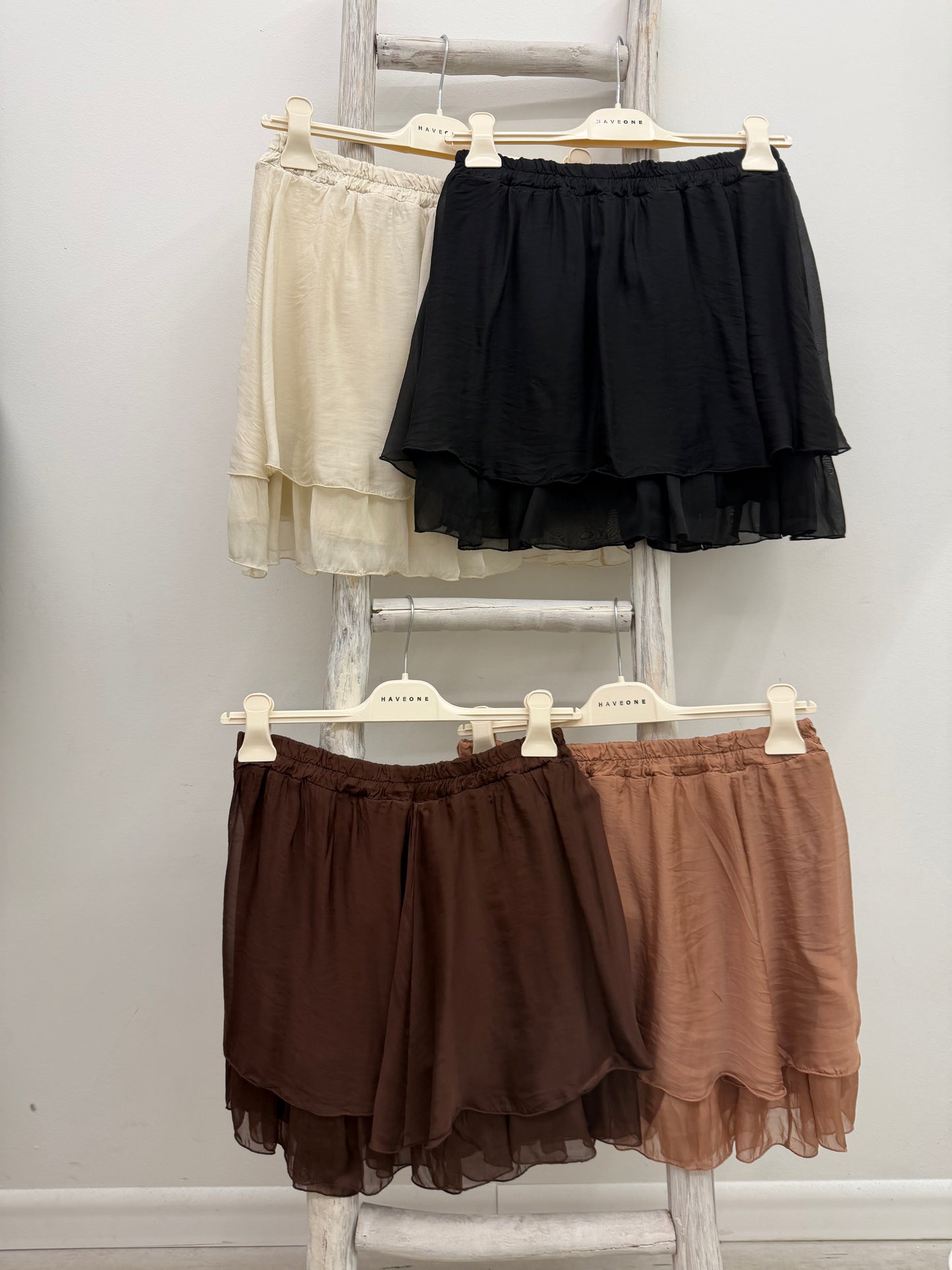Haveone - Minigonna Balza Seta
