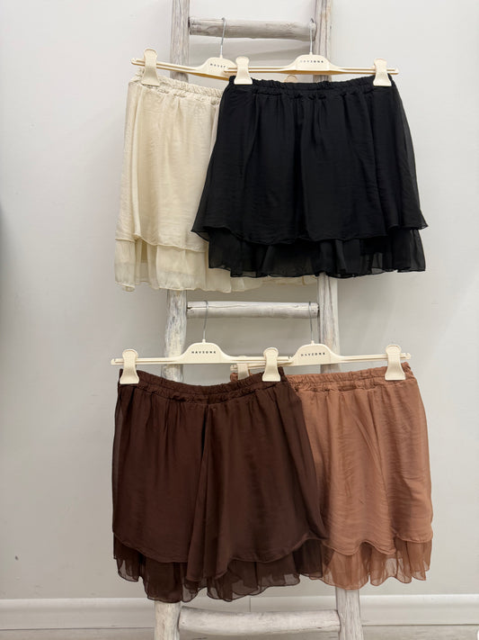 Haveone - Minigonna Balza Seta