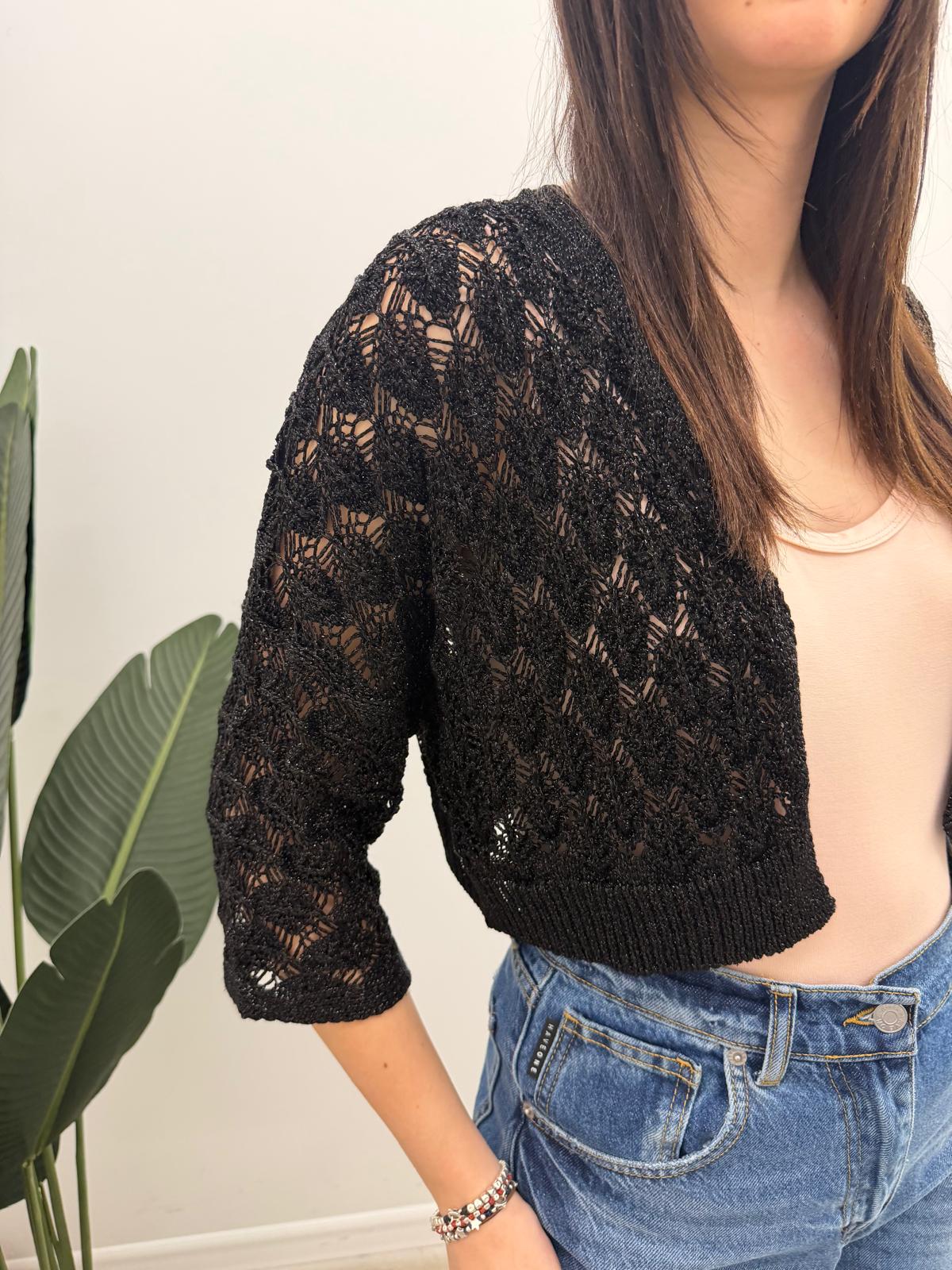 Kontatto - Cardigan Traforato Lurex