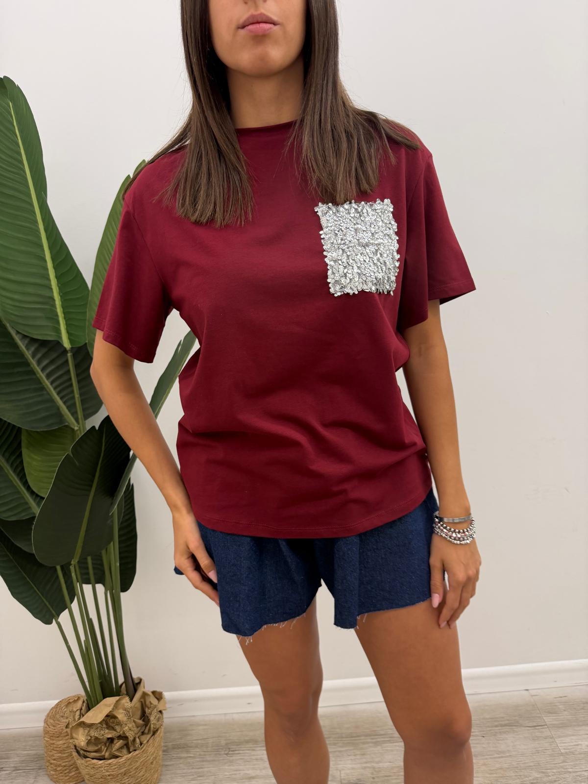 Susy Mix - Tshirt Taschino Paillettes