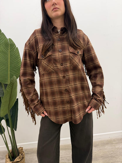 Susy Mix - Camicia Check Frange