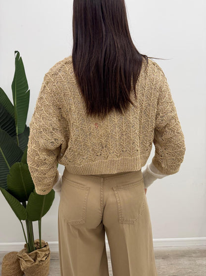 Kontatto - Cardigan Traforato Lurex