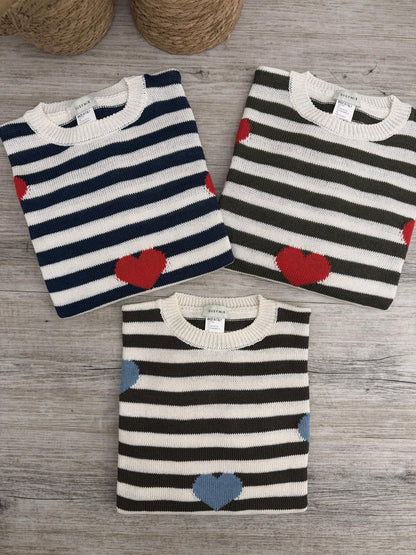 Susy Mix - Pull Righe Cuori