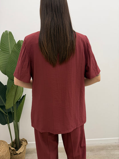Haveone - Blazer Crinkle Manica Corta