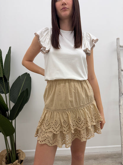 Haveone - Minigonna Balza Sangallo
