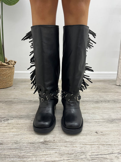 Ovyé - Stivale Biker Frange