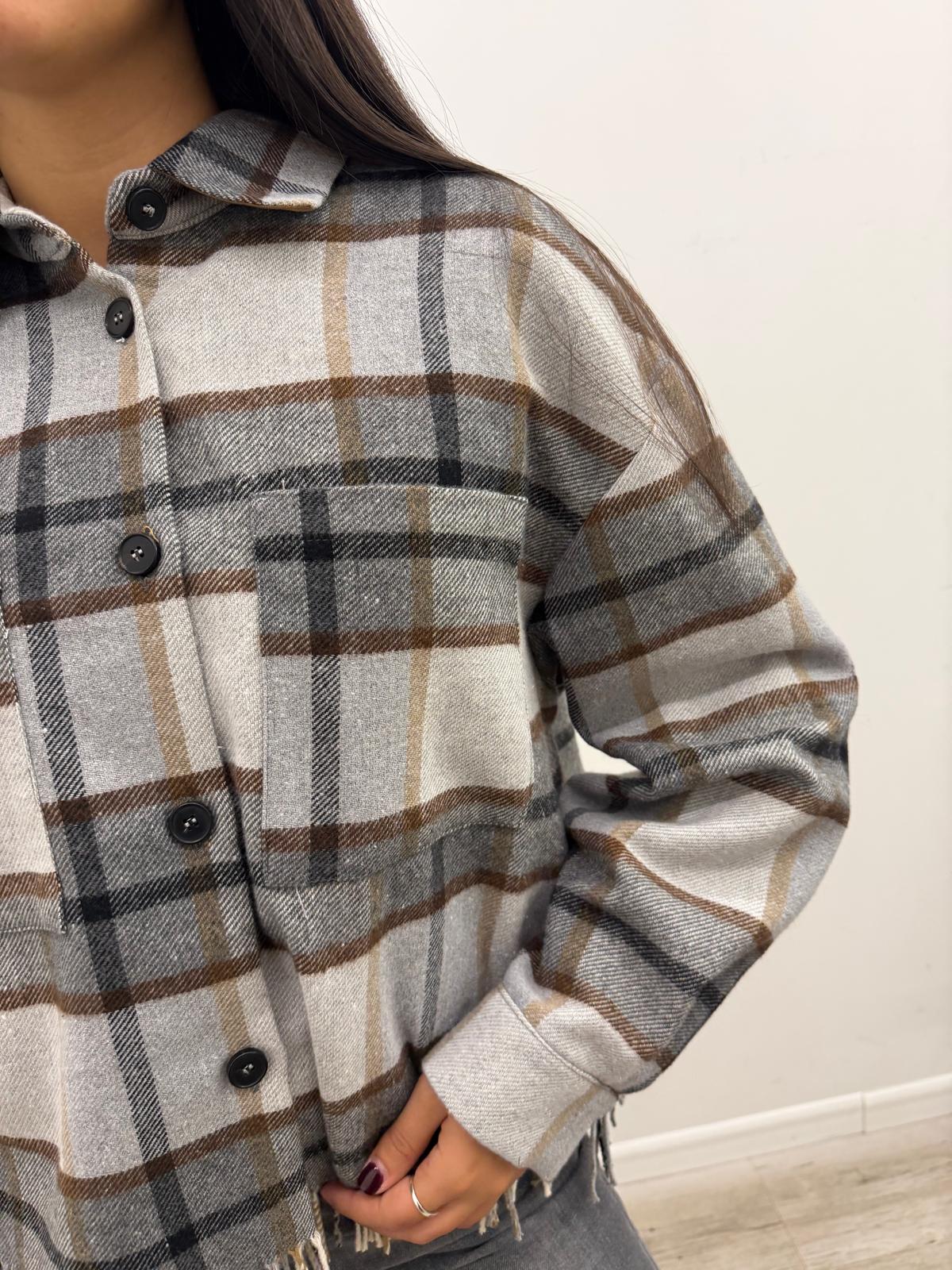 Vicolo - Camicia Quadri Frange