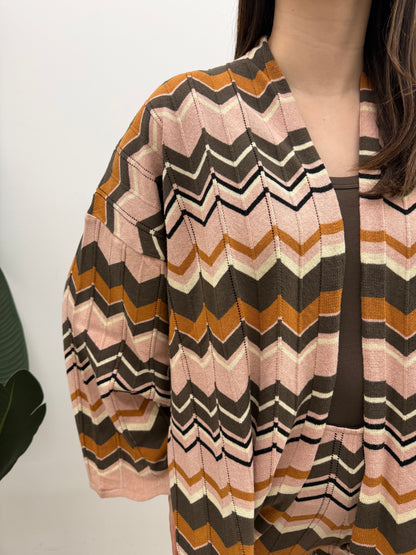 Vicolo - Cardigan Chevron