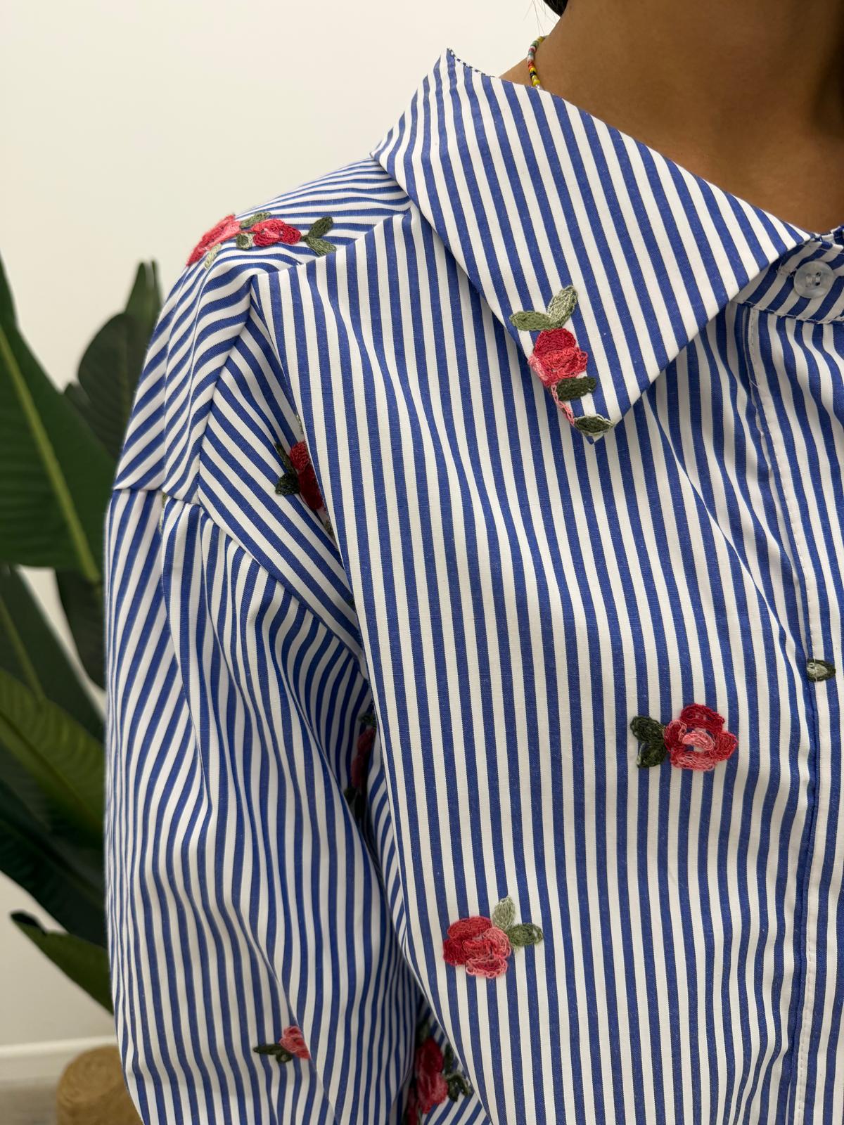 Kontatto - Camicia Righe Rose