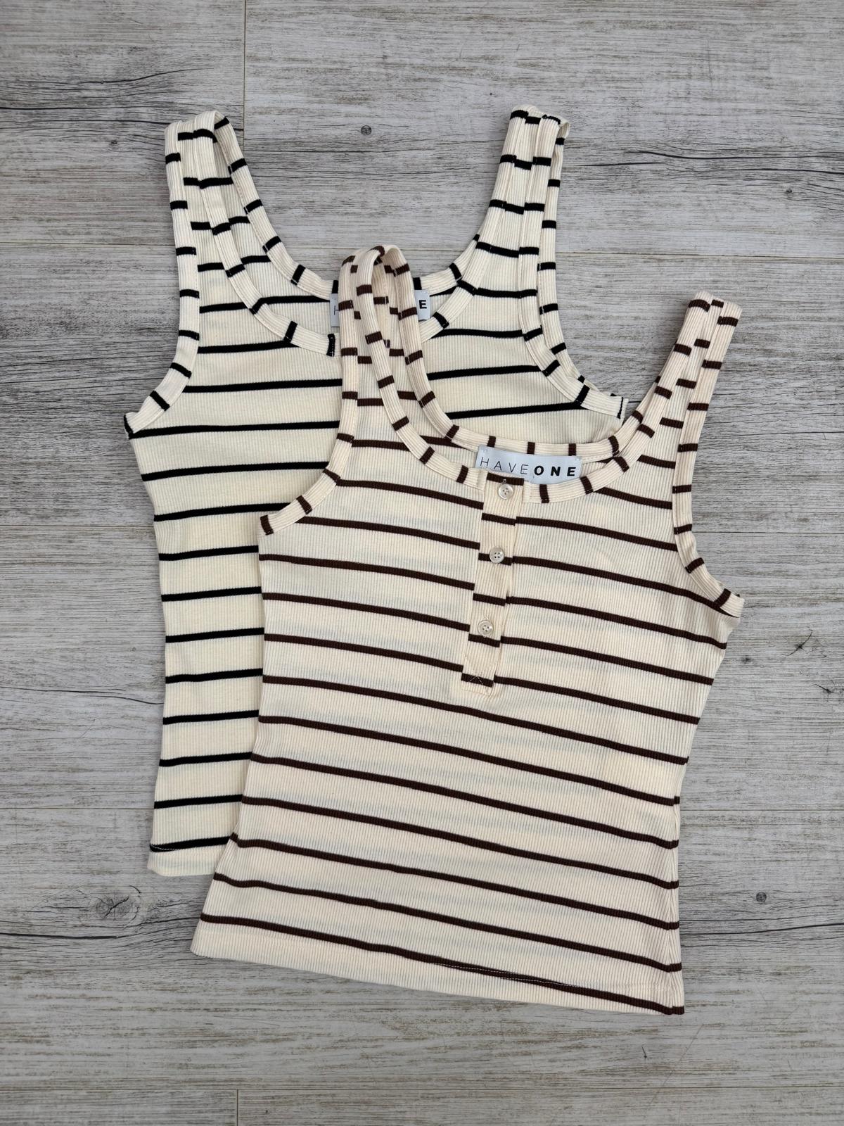 Haveone - Canotta Riga Bottoni