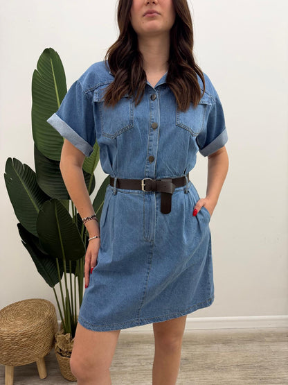 Susy Mix - Abito Denim Cintura