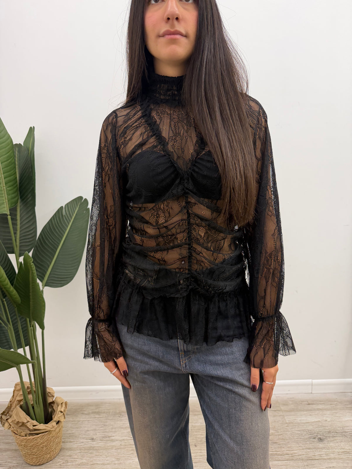 Susy Mix - Blusa Pizzo Lupetto