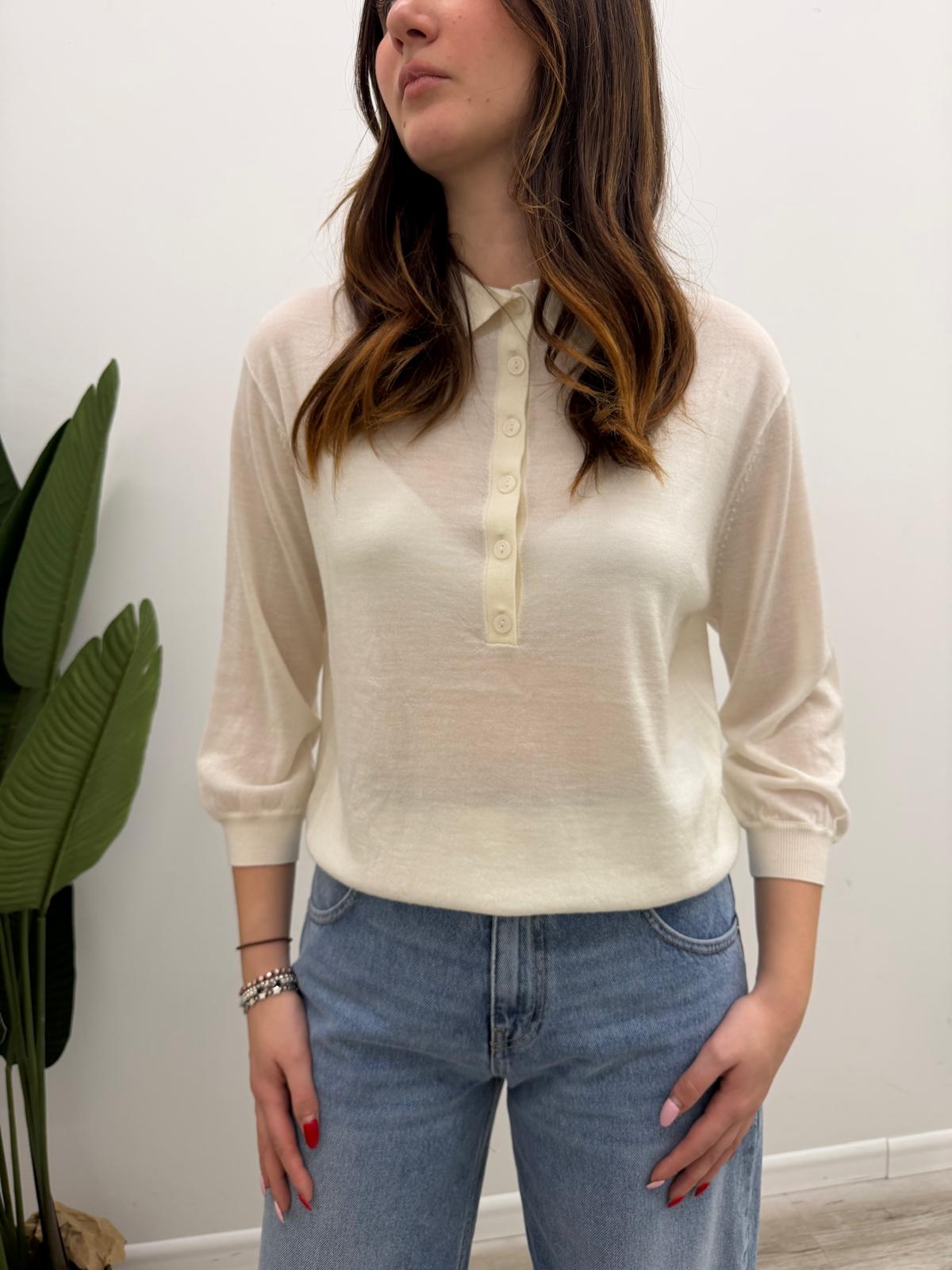 Vicolo - Pull Colletto Bottoni
