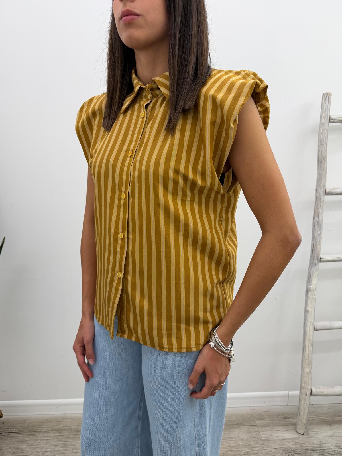 Haveone - Camicia Riga Smanicata