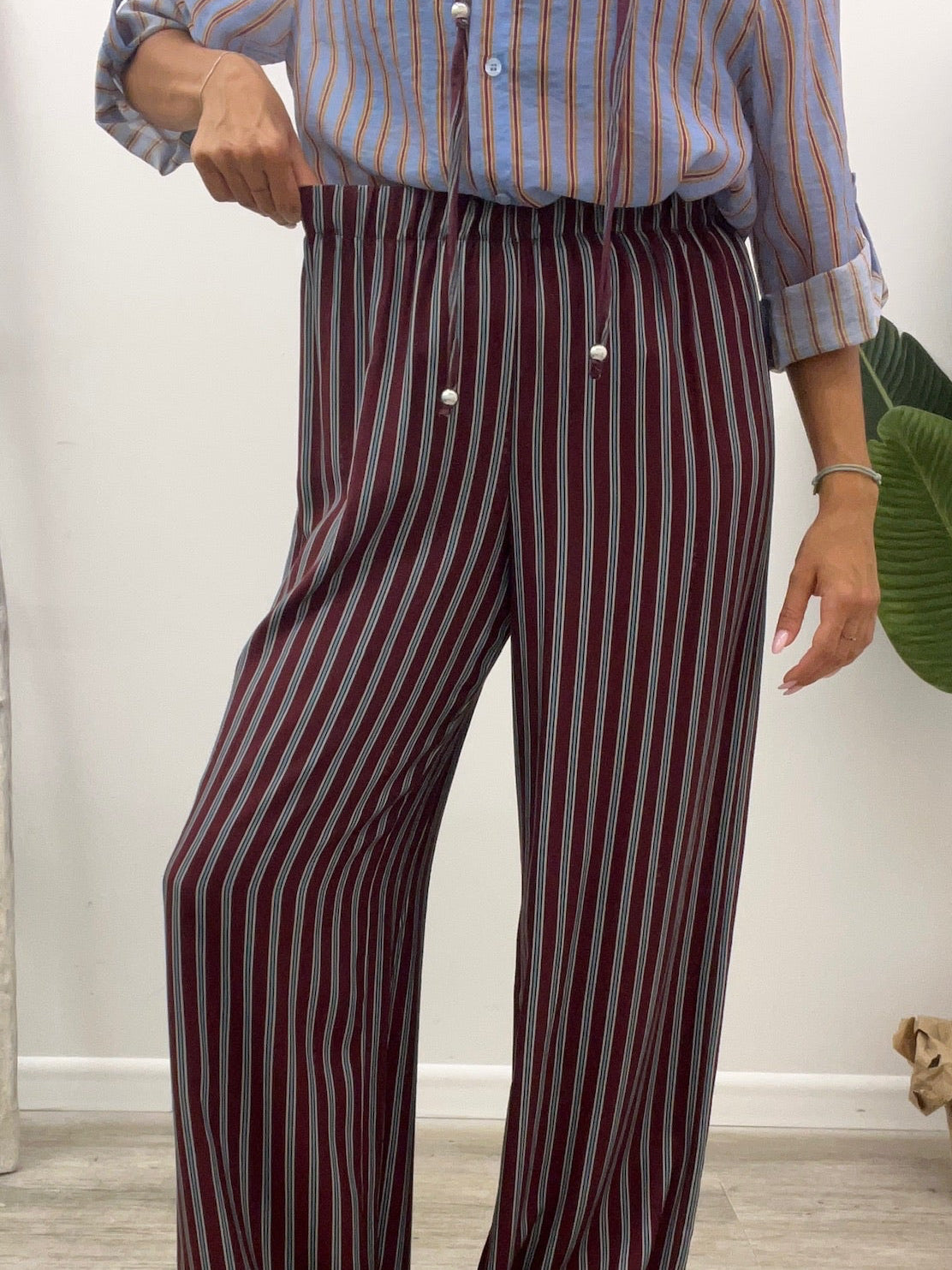 Haveone - Pantalone Riga Bordaux