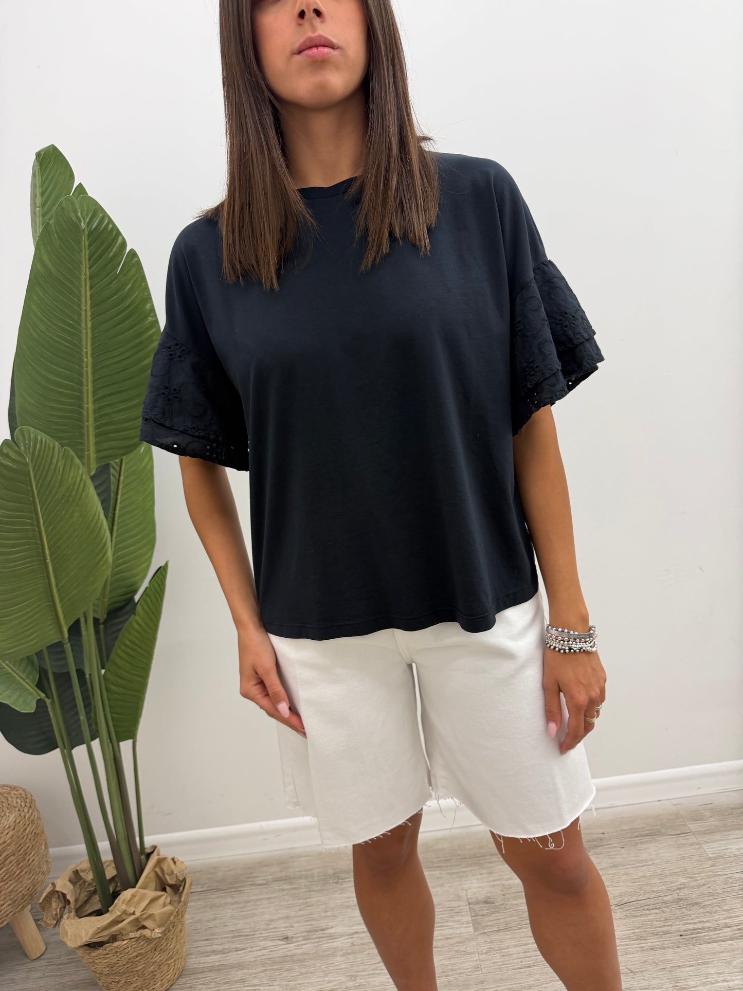 Vicolo - Tshirt Manica Sangallo