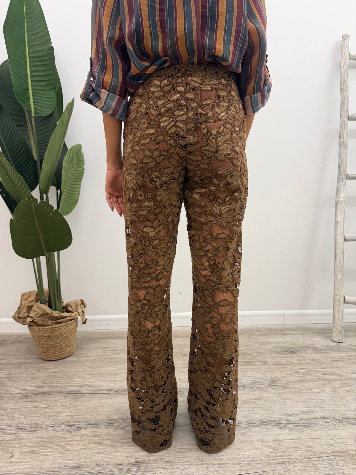 Haveone - Pantalone Pizzo Ricamo