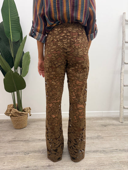 Haveone - Pantalone Pizzo Ricamo