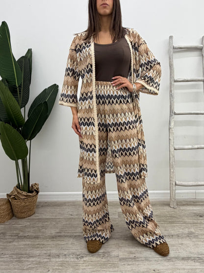 Vicolo - Pantalone Motivi Zig-Zag
