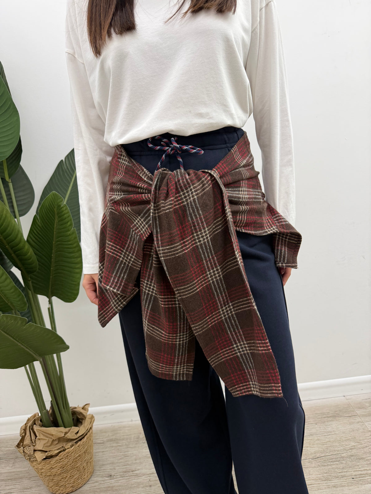 Haveone - Pantalone Inserto Check