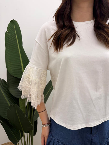 Susy Mix - Tshirt Pizzo Balza