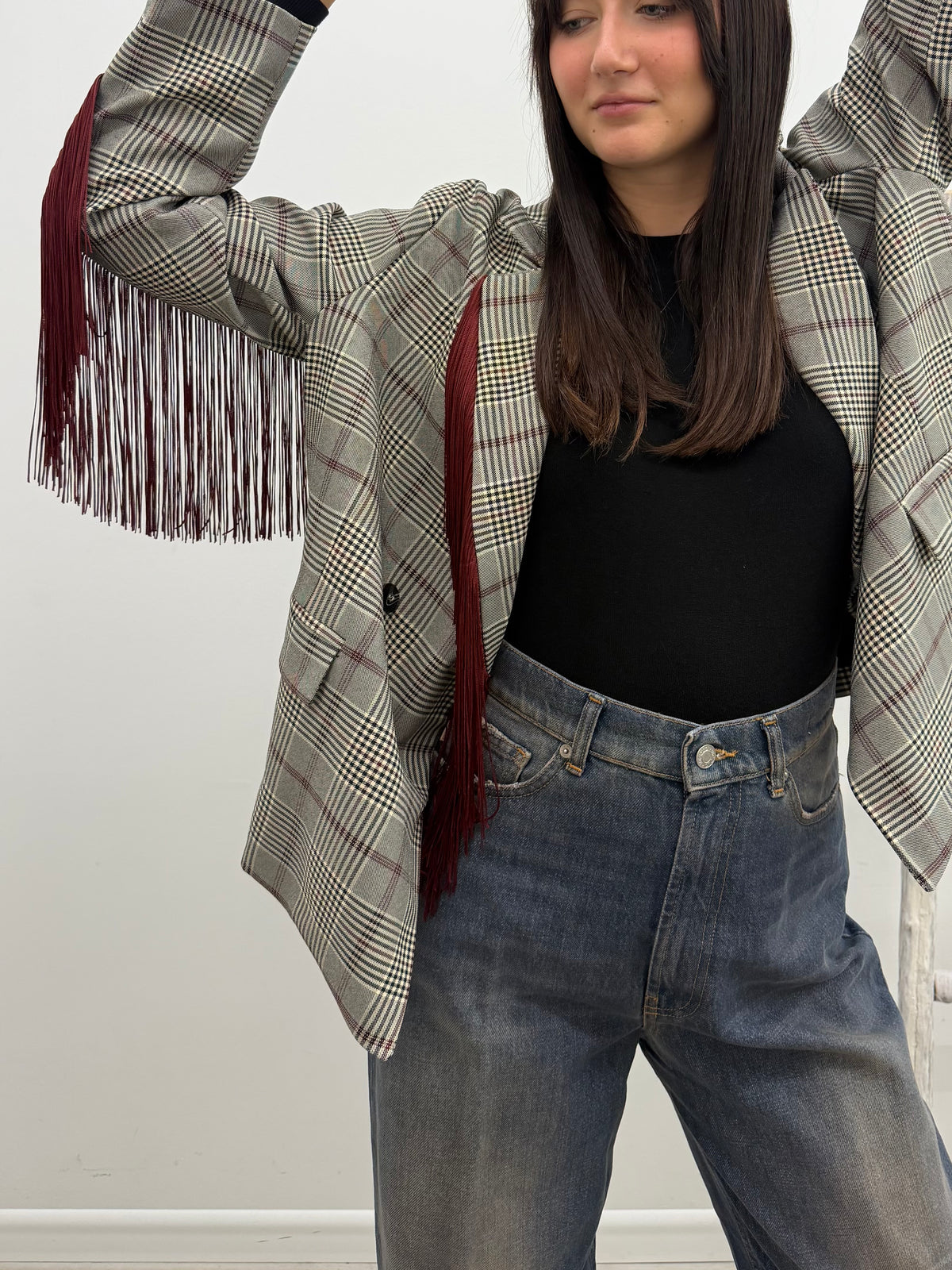 Tensione In - Blazer Frange Bordaux