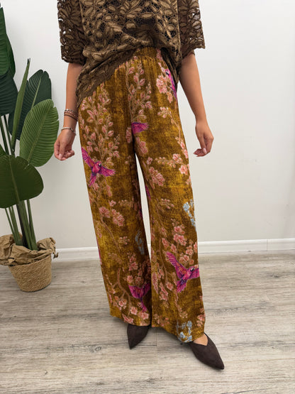 Haveone - Pantalone Stampa Pappagallo
