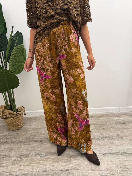 Haveone - Pantalone Stampa Pappagallo