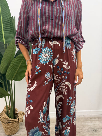 Haveone - Pantalone Stampa Fiore